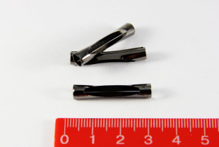 бусины металлические трубочки