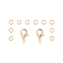 " Zlatka" Набор фурнитуры FMK- F03 12 шт 02 под золото