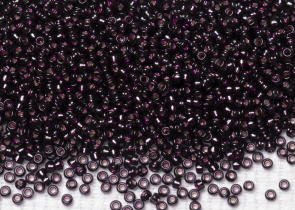 Бисер Япония MIYUKI Seed Beads 15/0 5г 1428 окрашенный вино серебряная линия внутри