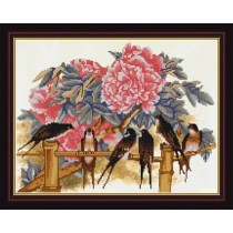 "Ласточки" Рисунок на ткани